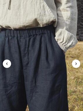Casual Loose Fit Balloon Leg Pants in Black